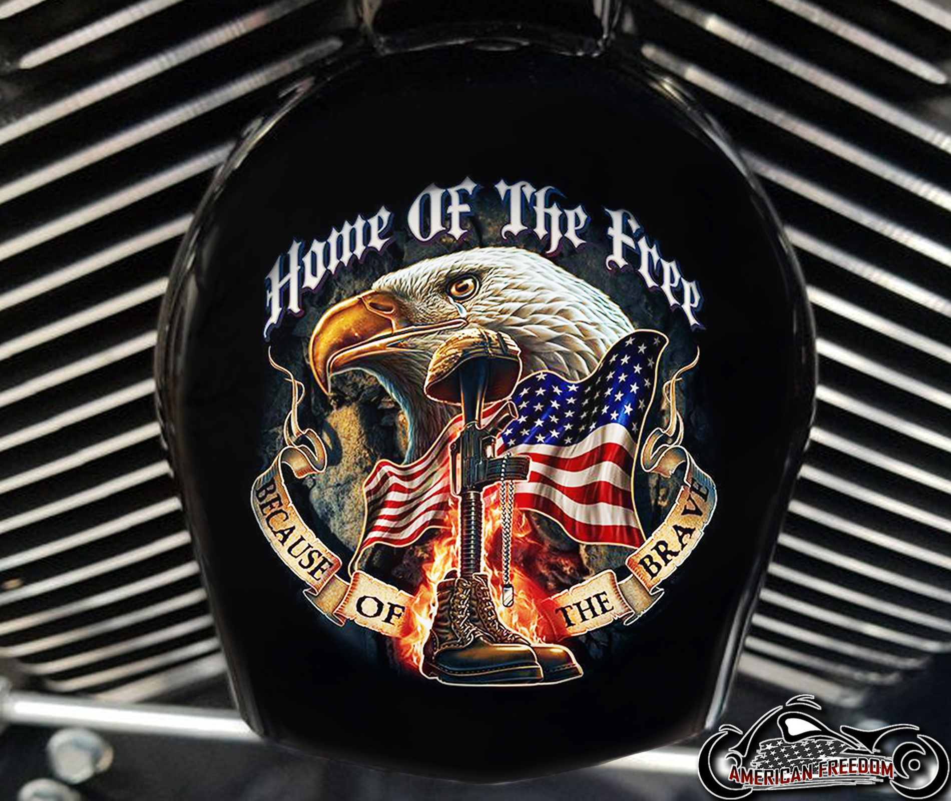 Custom Horn Cover - Home Of The Free